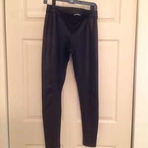 Express faux leather leggings